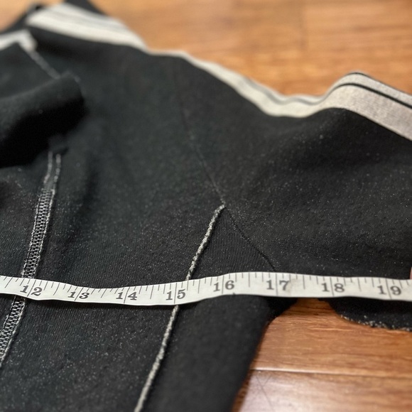 Annette Gortz full zip viscose blend black cream cardigan asymmetrical sweater - Picture 8 of 15